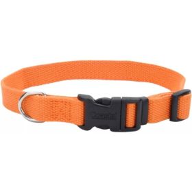 Coastal Pet New Earth Soy Adjustable Dog Collar Pumpkin Orange (Option: 812"L x 5/8"W)