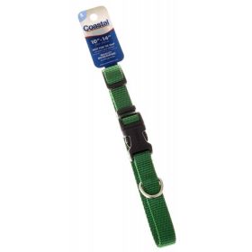 Tuff Collar Nylon Adjustable Collar (Option: Hunter Green  10"14" Long x 5/8" Wide)