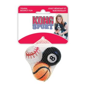 KONG Assorted Sports Balls Set (Option: XSmall  1.5" Diameter (3 Pack))