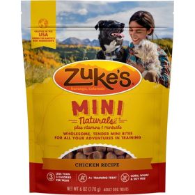 Zukes Mini Naturals Dog Treat (Option: Roasted Chicken Recipe  6 oz)