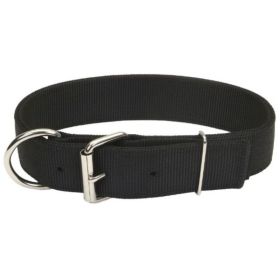 Coastal Pet Macho Dog Double (Option: Ply Nylon Collar with Roller Buckle 1.75" Wide Black  22"Long)